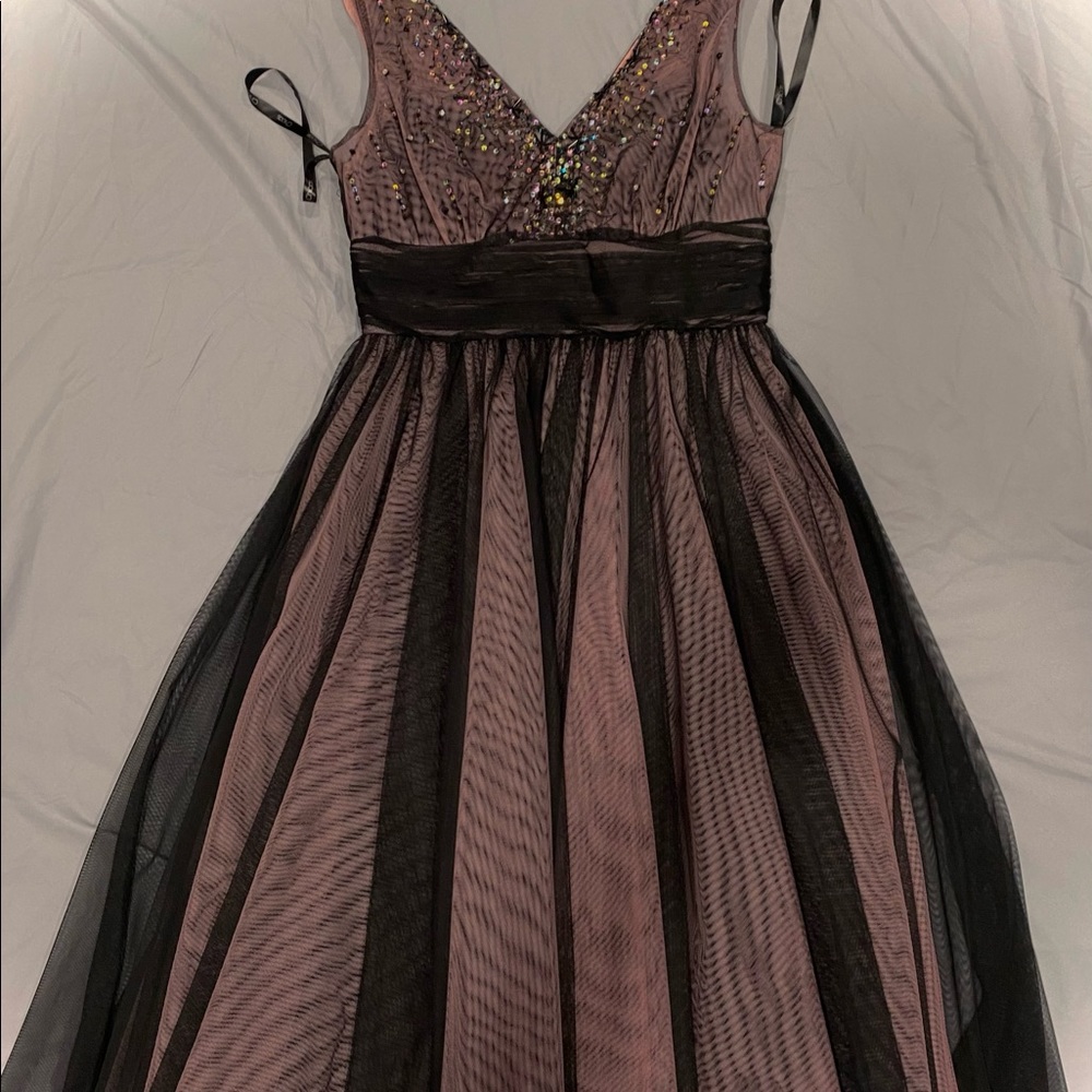 Purple mid length dress